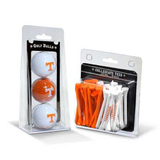 23299: 3 Golf Balls And 50 Golf Tees Tennessee Volunteers